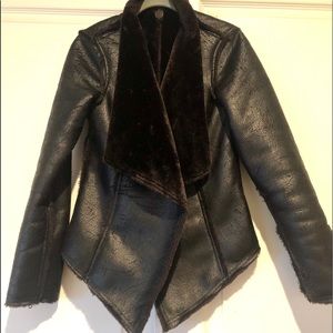 Sanctuary faux fur lined coat